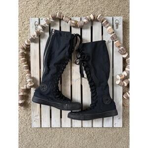 Converse Chuck Taylor All Star XXHi Black Tall Knee High Sneaker Shoes